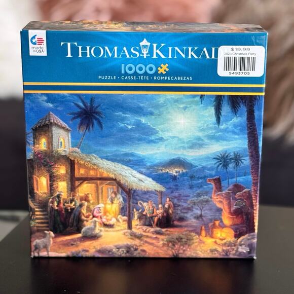 Thomas Kinkade Nativity Baby Jesus Christmas Puzzle 1000 Piece - Picture 2 of 4